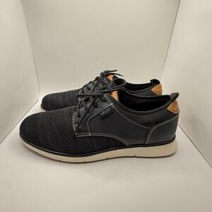 Izod Men’s Drift Oxford Breathable Knit Faux Leather Casual Shoes- Size 10.5